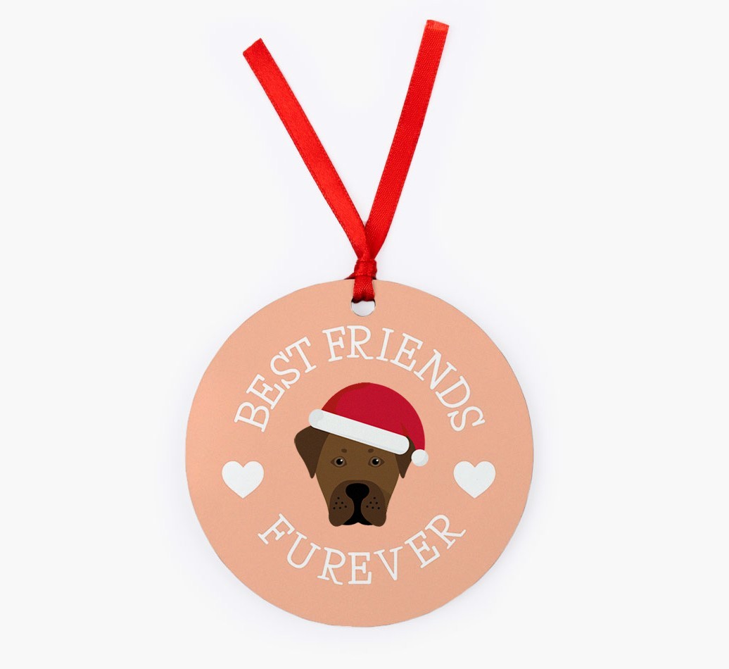 'Best Friends Furever' - {breedFullName} Christmas Decoration