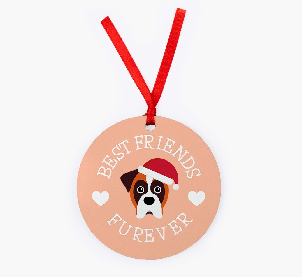 'Best Friends Furever' - {breedFullName} Christmas Decoration