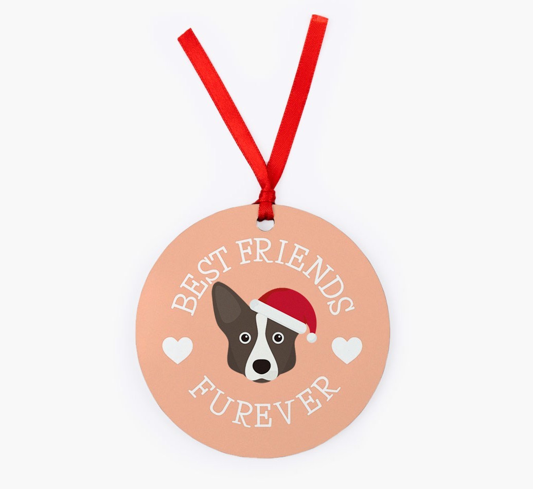 'Best Friends Furever' - {breedFullName} Christmas Decoration