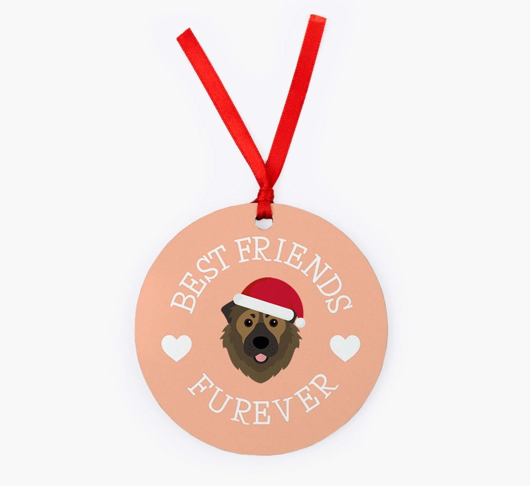 'Best Friends Furever' - {breedFullName} Christmas Decoration