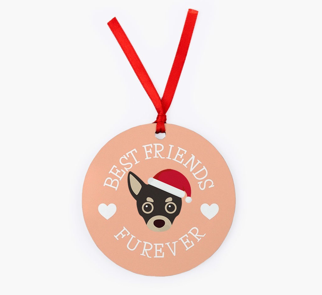 'Best Friends Furever' - {breedFullName} Christmas Decoration