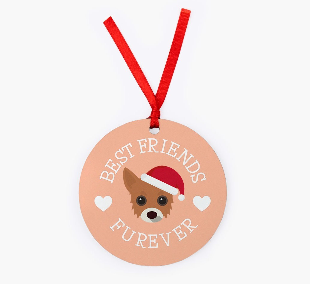 'Best Friends Furever' - {breedFullName} Christmas Decoration