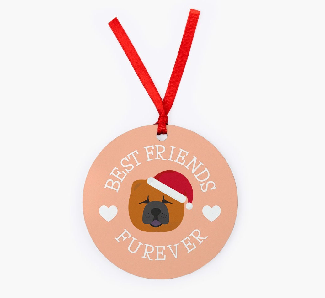 'Best Friends Furever' - {breedFullName} Christmas Decoration