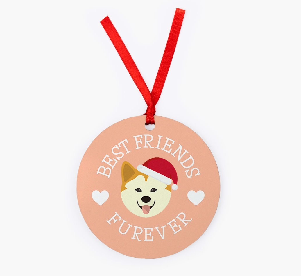 'Best Friends Furever' - {breedFullName} Christmas Decoration