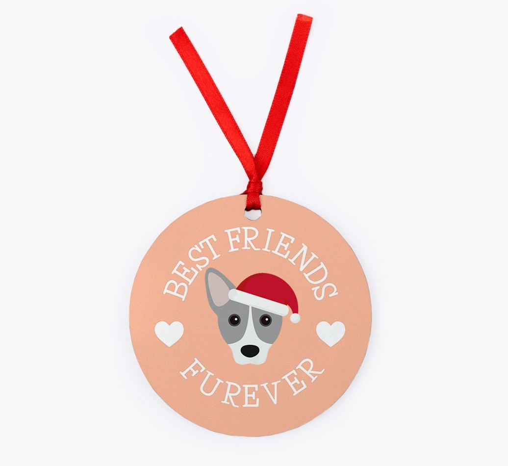 'Best Friends Furever' - Personalized {breedFullName} Christmas Decoration