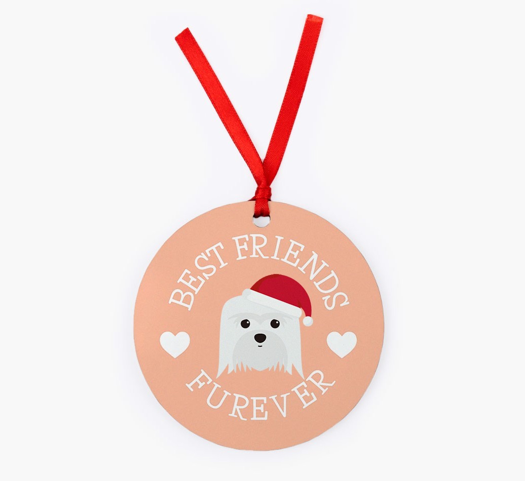'Best Friends Furever' - {breedFullName} Christmas Decoration