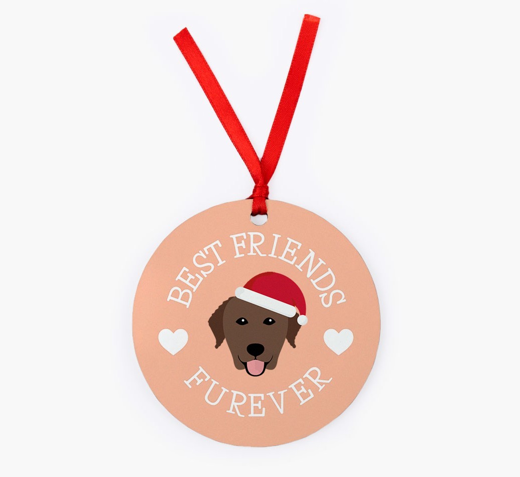 'Best Friends Furever' - Personalized {breedFullName} Christmas Decoration