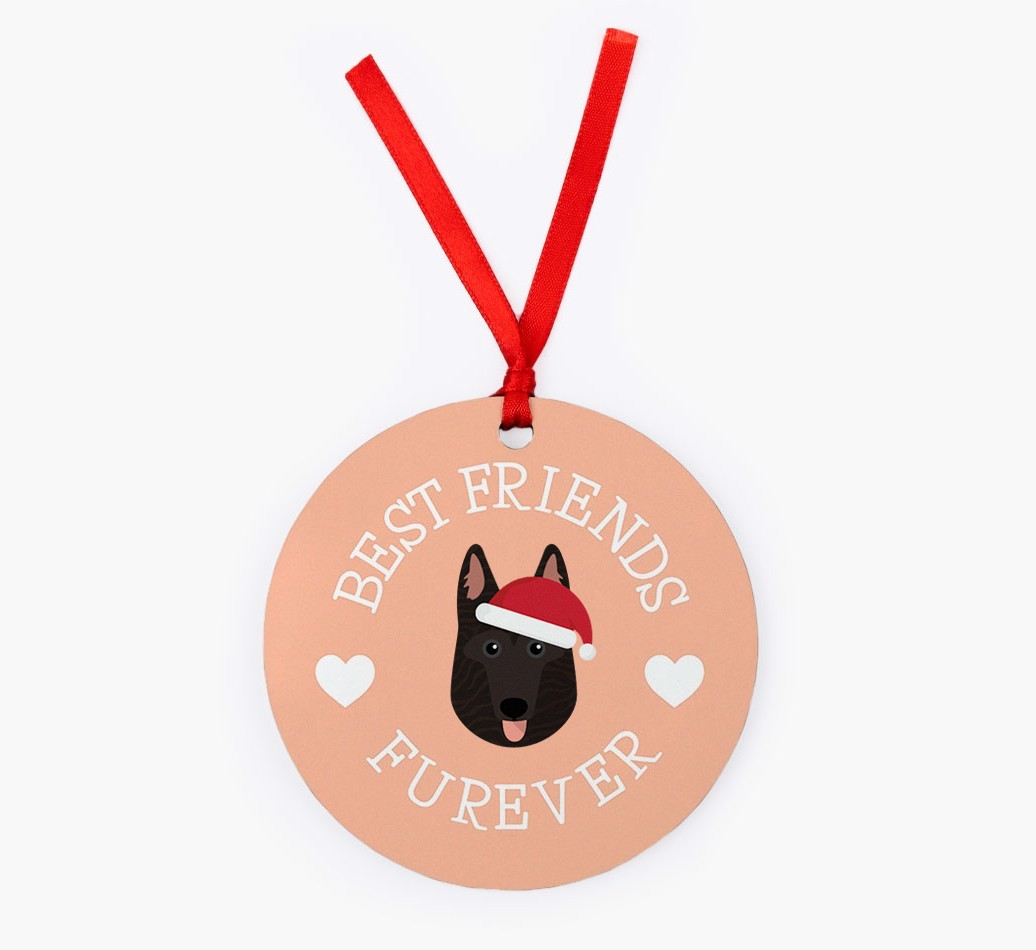 'Best Friends Furever' - Personalized {breedFullName} Christmas Decoration
