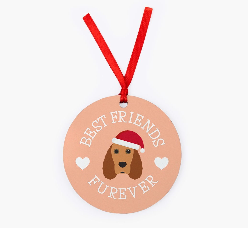 'Best Friends Furever' - Personalized {breedFullName} Christmas Decoration