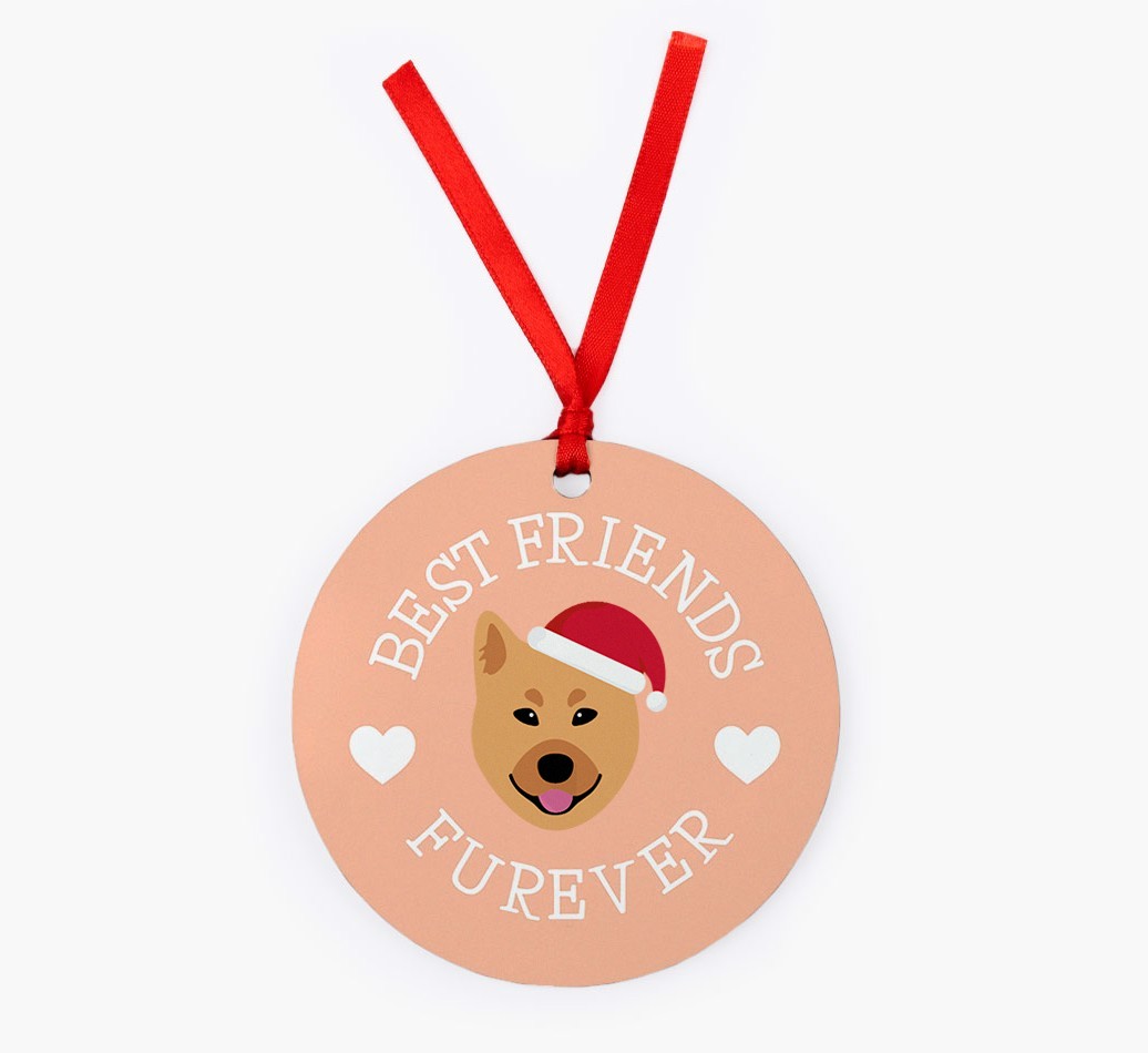 'Best Friends Furever' - Personalized {breedFullName} Christmas Decoration