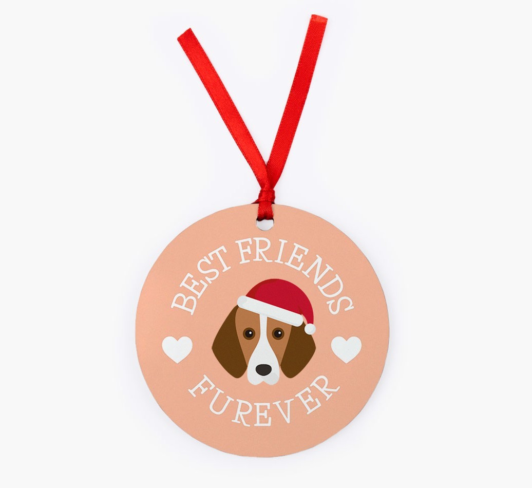 'Best Friends Furever' - Personalized {breedFullName} Christmas Decoration