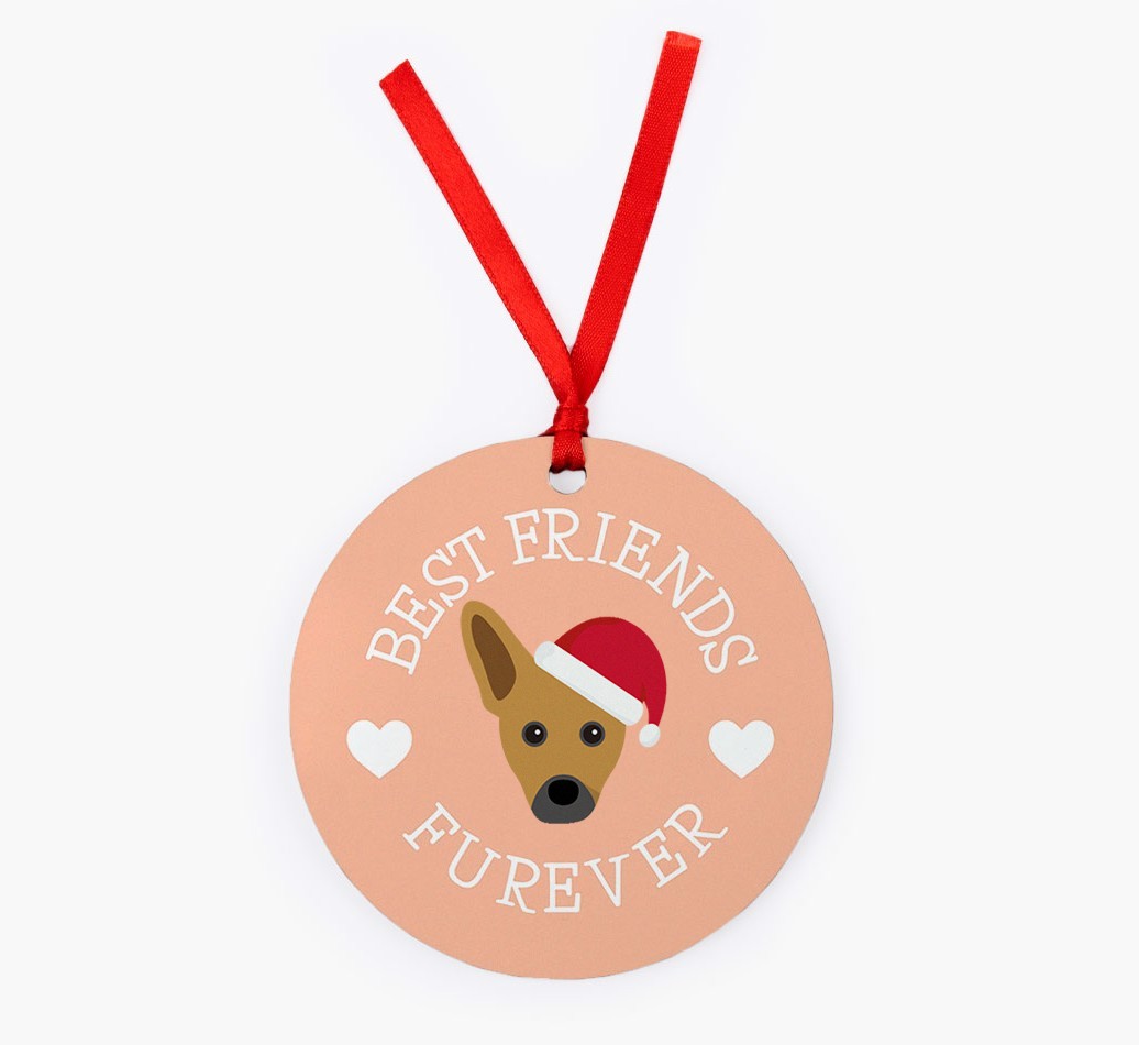 'Best Friends Furever' - Personalized {breedFullName} Christmas Decoration