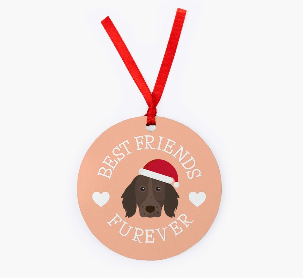 'Best Friends Furever' - Personalized {breedFullName} Christmas Decoration