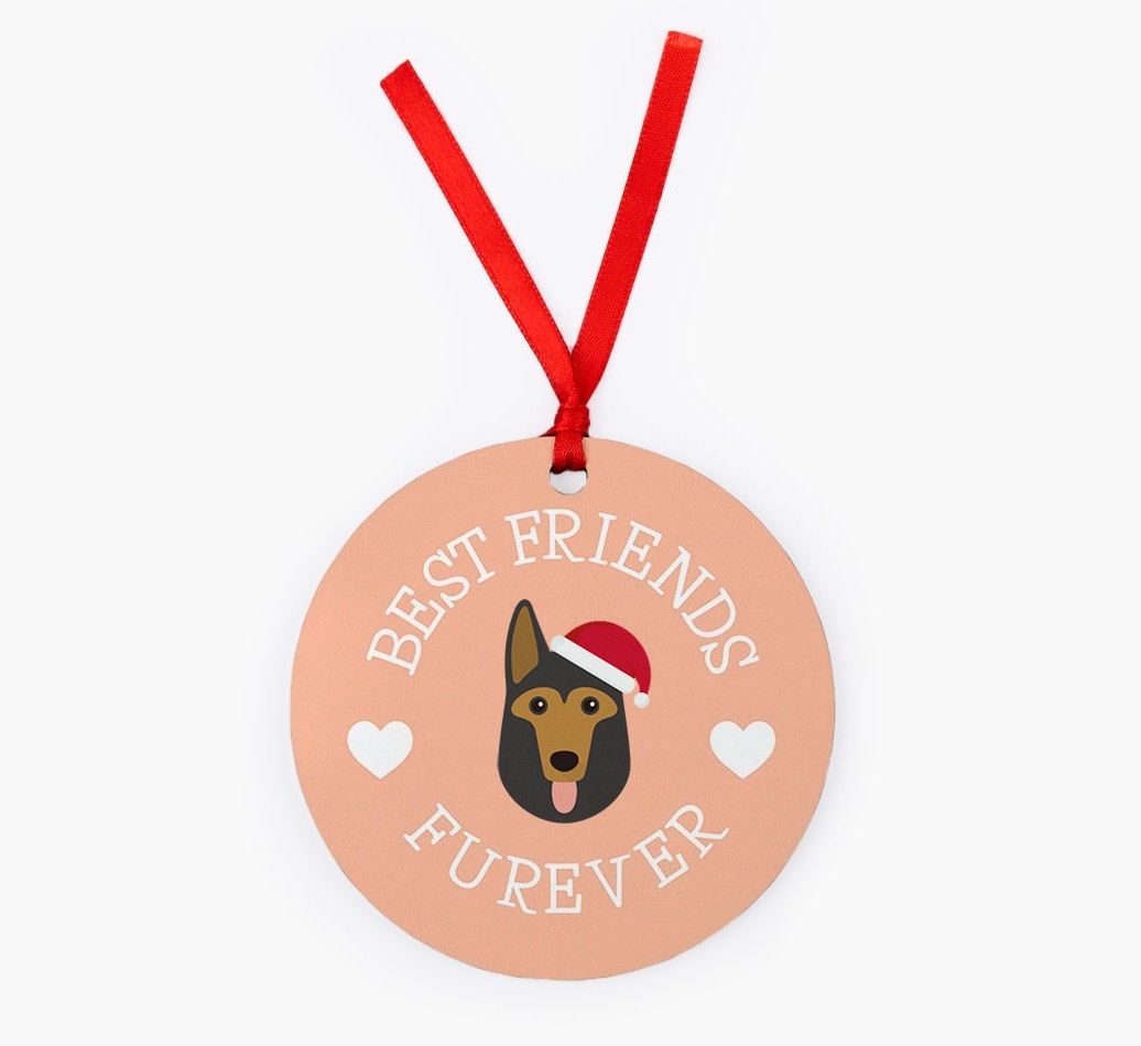 'Best Friends Furever' - {breedFullName} Christmas Decoration