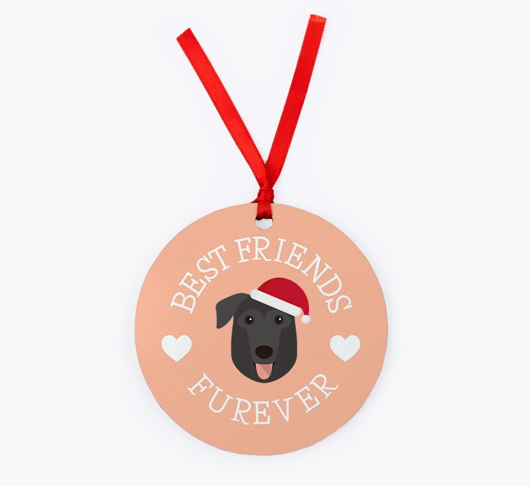 'Best Friends Furever' - Personalized {breedFullName} Christmas Decoration