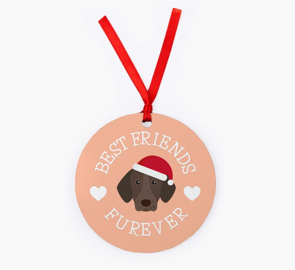 'Best Friends Furever' - Personalized {breedFullName} Christmas Decoration