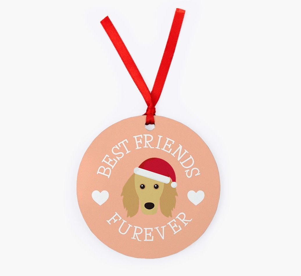 'Best Friends Furever' - Personalized {breedFullName} Christmas Decoration