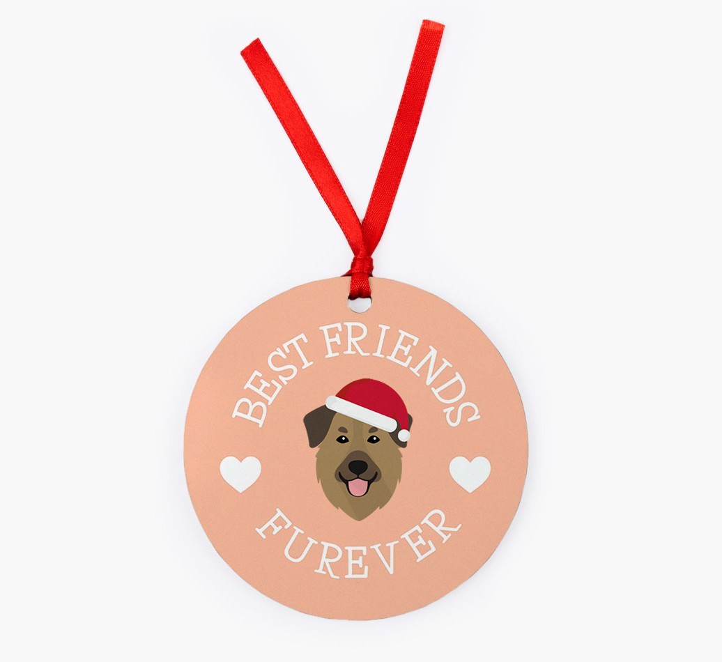 'Best Friends Furever' - Personalized {breedFullName} Christmas Decoration