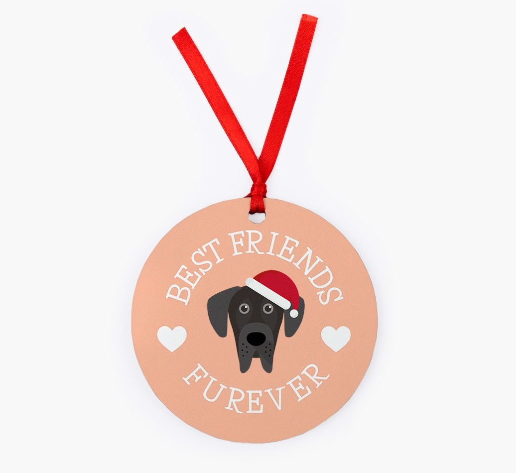 'Best Friends Furever' - Personalized {breedFullName} Christmas Decoration