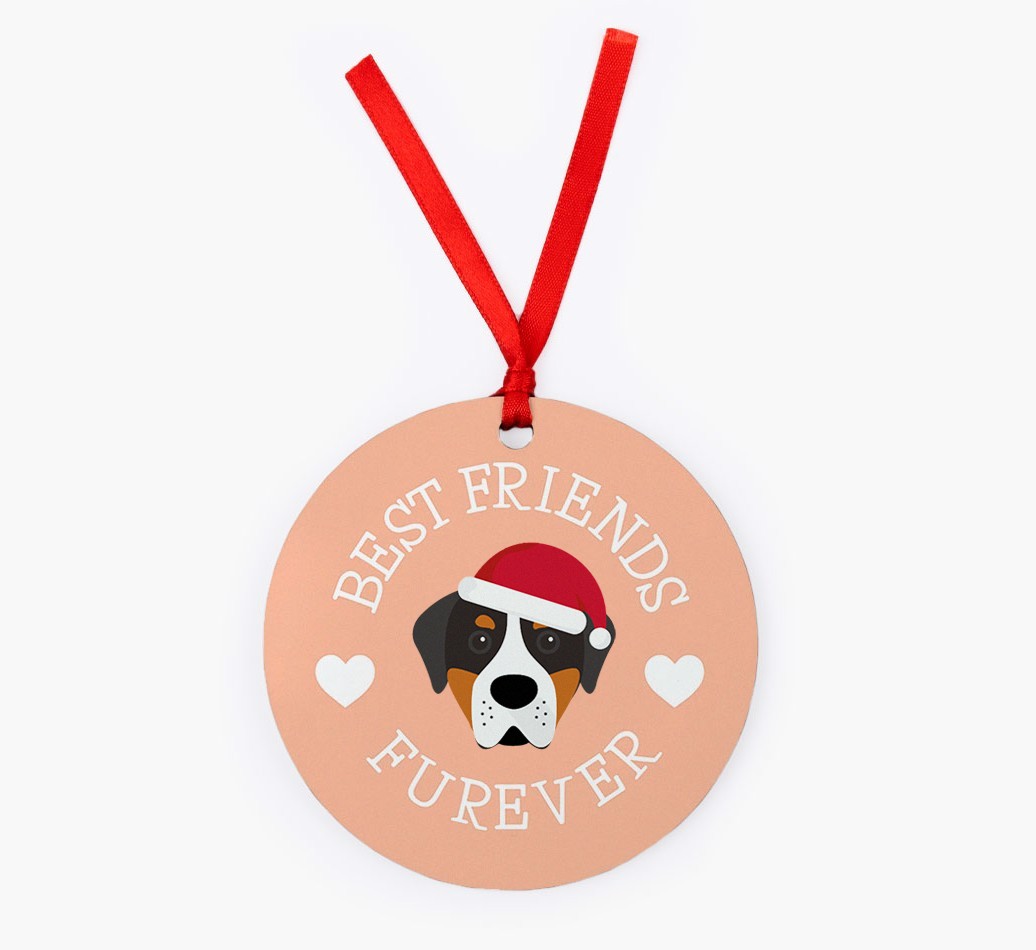 'Best Friends Furever' - Personalized {breedFullName} Christmas Decoration