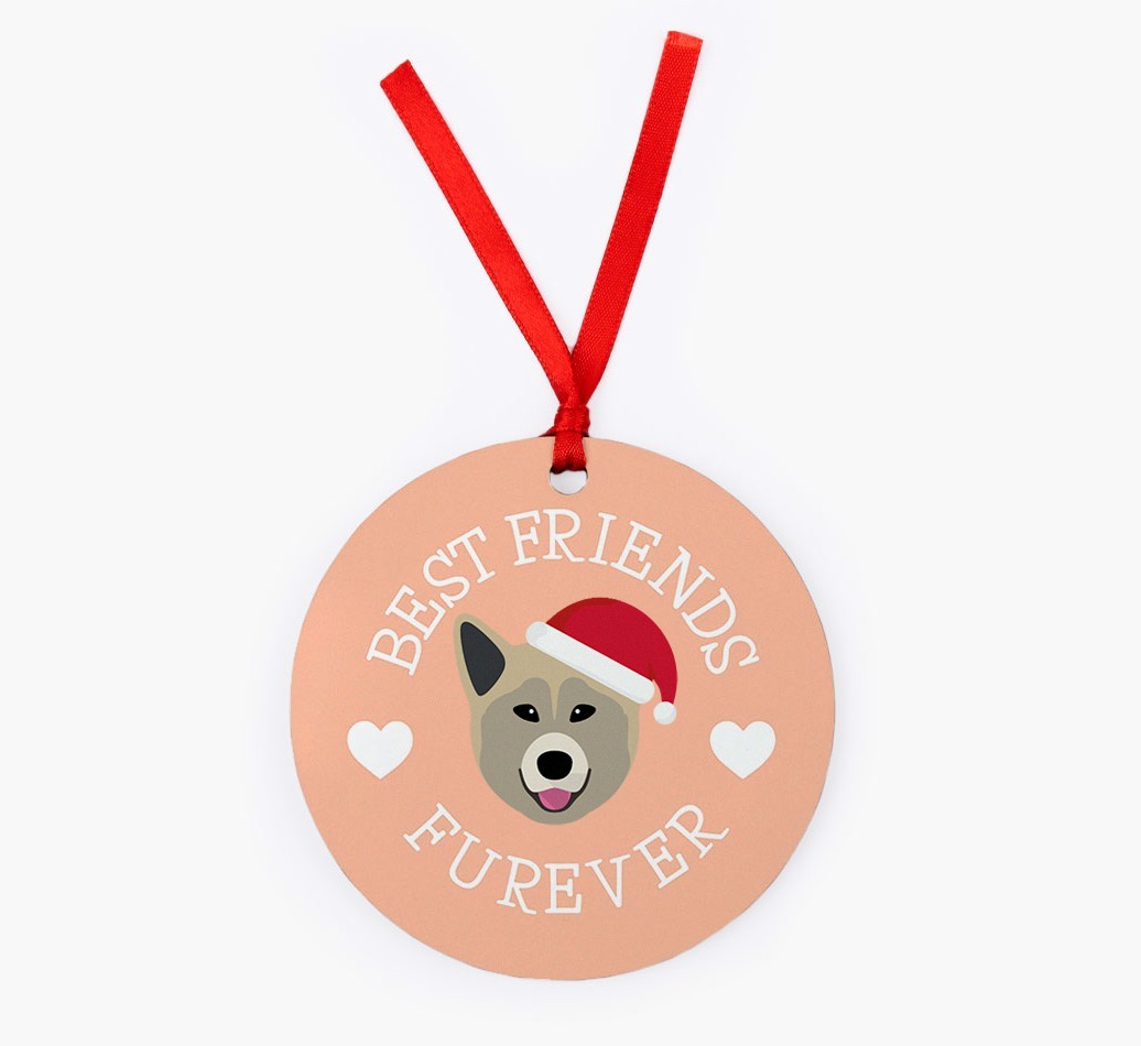 'Best Friends Furever' - {breedFullName} Christmas Decoration