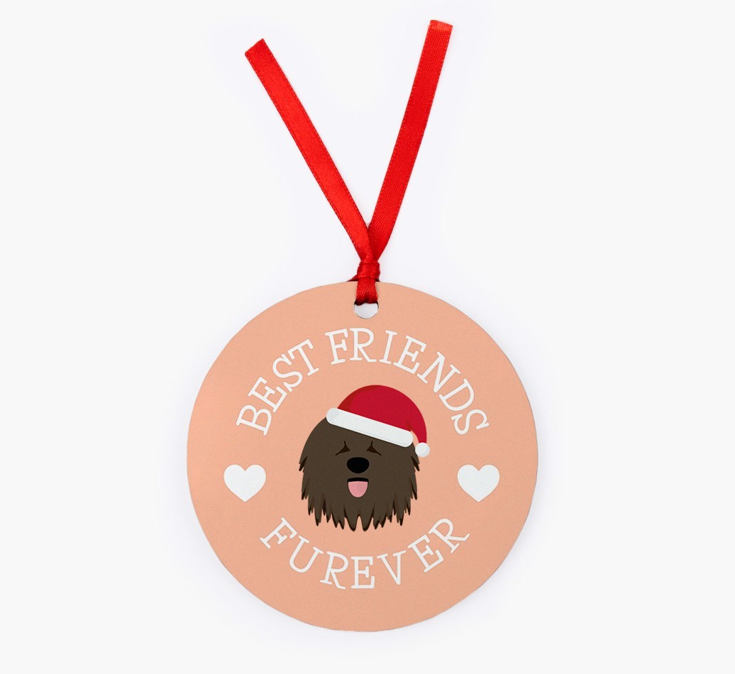 'Best Friends Furever' - Personalized {breedFullName} Christmas Decoration