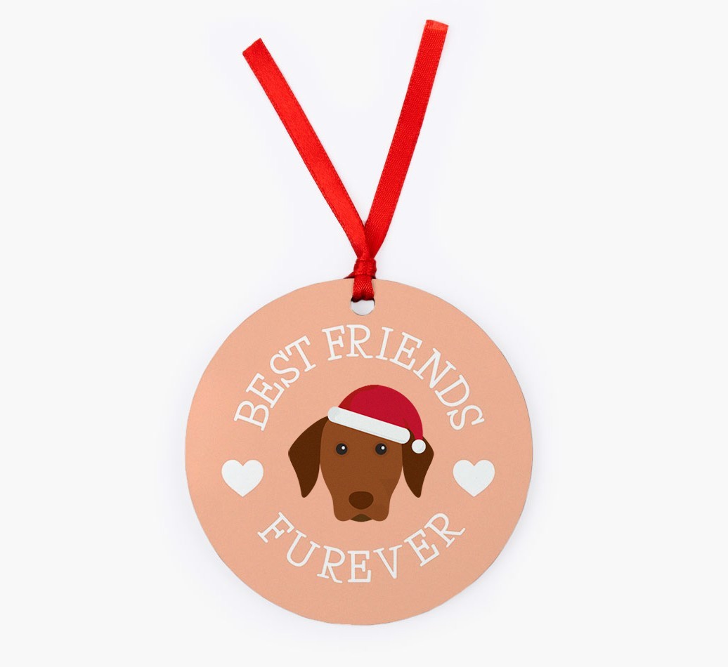 'Best Friends Furever' - {breedFullName} Christmas Decoration