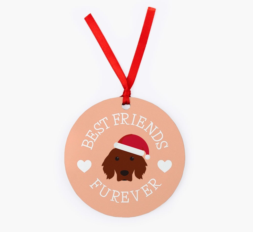 'Best Friends Furever' - {breedFullName} Christmas Decoration