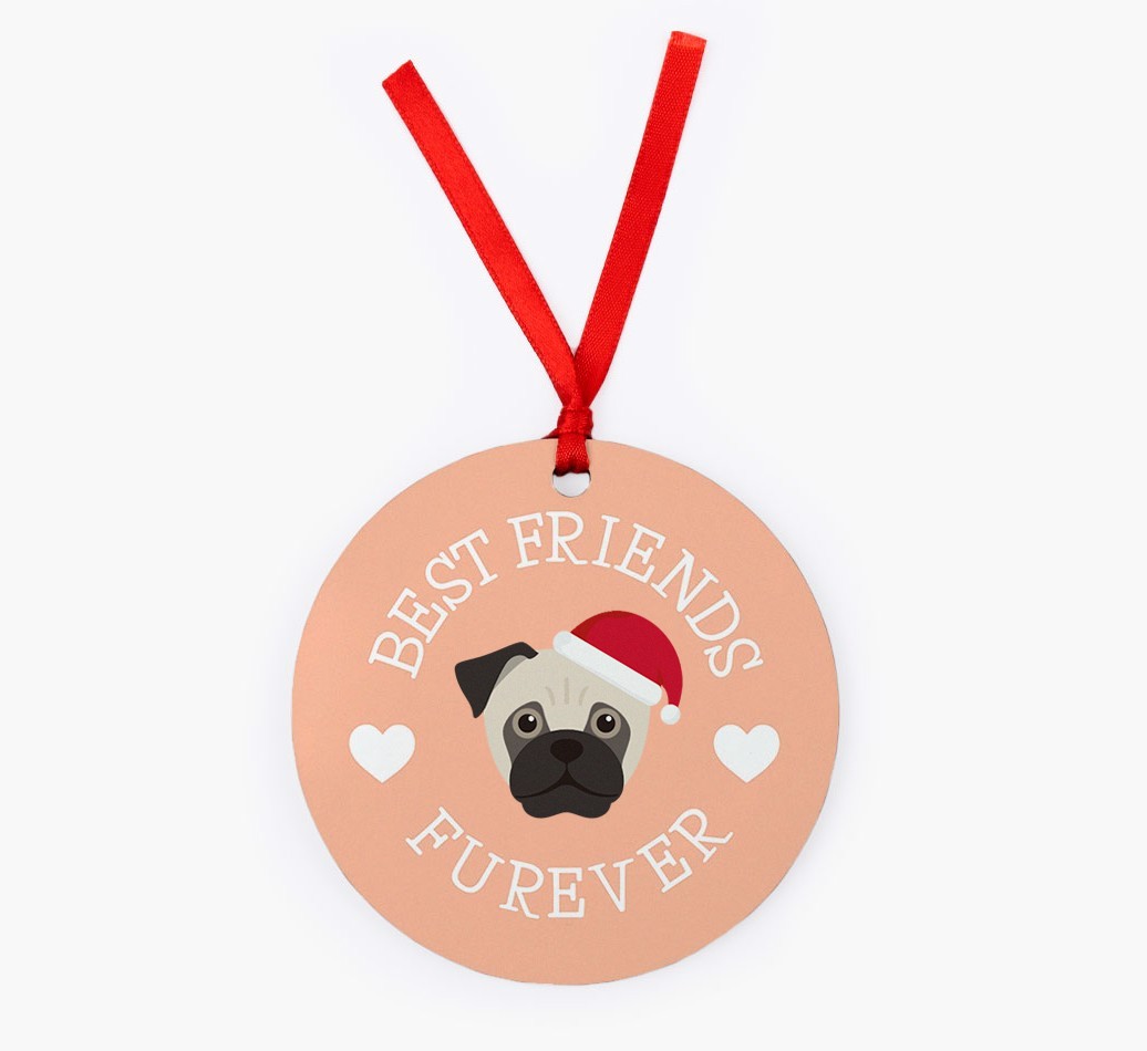 'Best Friends Furever' - Personalized {breedFullName} Christmas Decoration