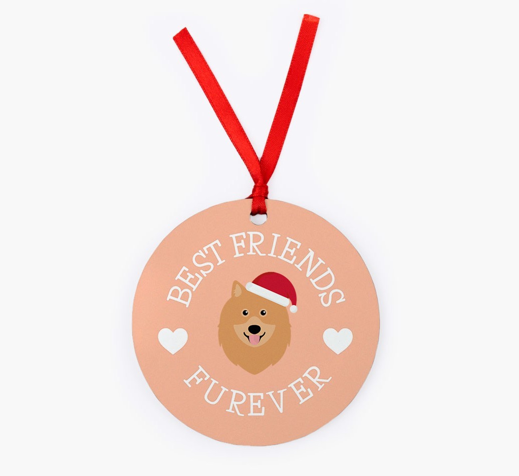 'Best Friends Furever' - Personalized {breedFullName} Christmas Decoration