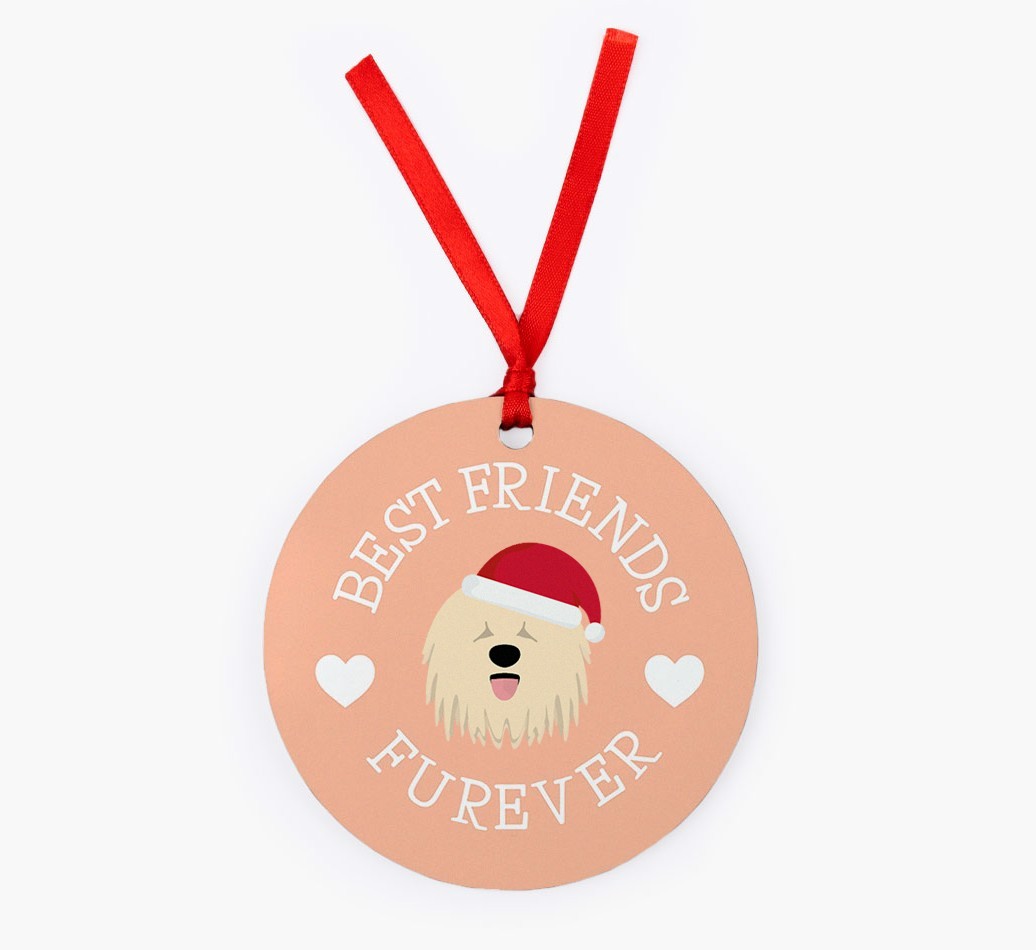 'Best Friends Furever' - Personalized {breedFullName} Christmas Decoration