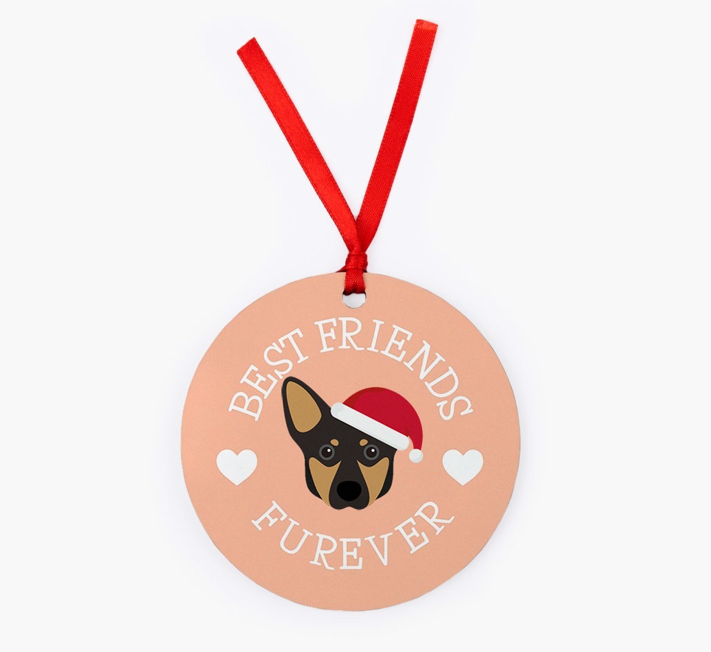 'Best Friends Furever' - {breedFullName} Christmas Decoration