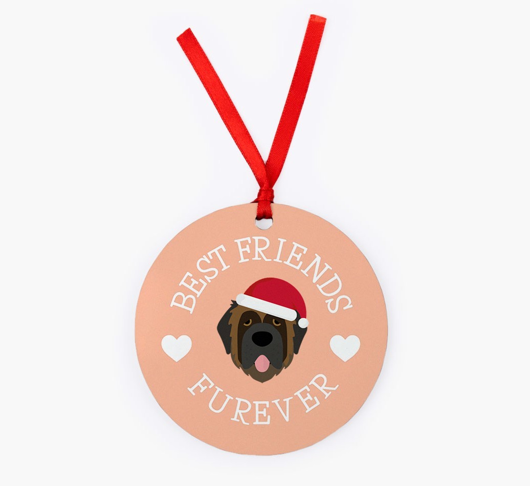 'Best Friends Furever' - Personalized {breedFullName} Christmas Decoration
