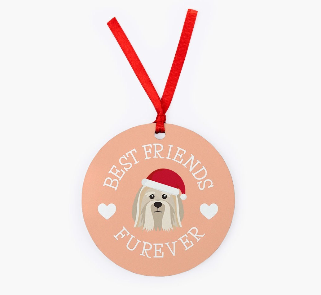 'Best Friends Furever' - Personalized {breedFullName} Christmas Decoration