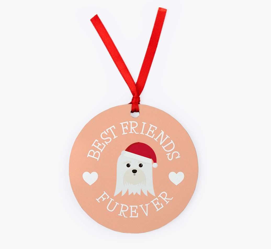 'Best Friends Furever' - Personalized {breedFullName} Christmas Decoration