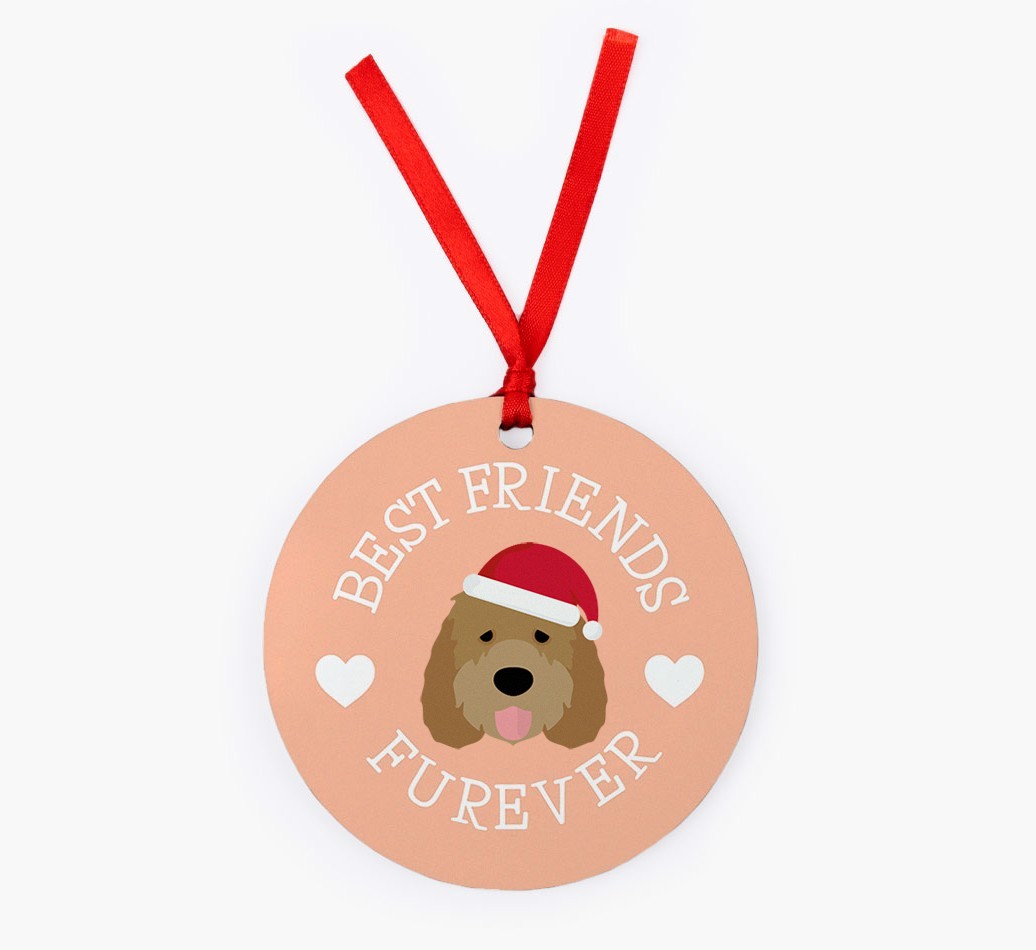 'Best Friends Furever' - Personalized {breedFullName} Christmas Decoration