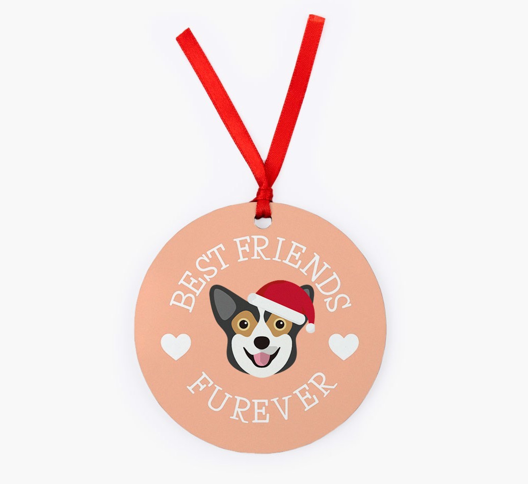 'Best Friends Furever' - Personalized {breedFullName} Christmas Decoration