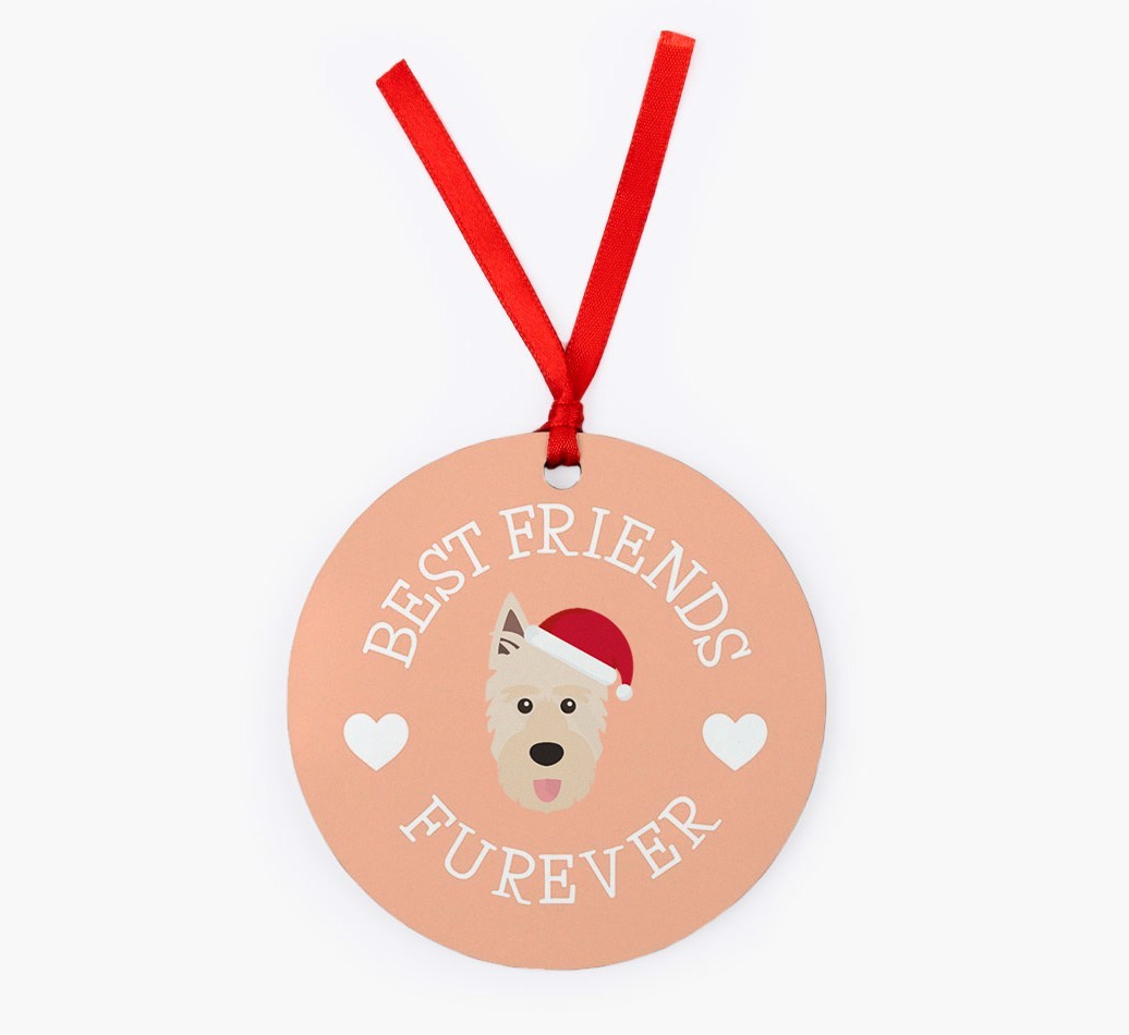 'Best Friends Furever' - Personalized {breedFullName} Christmas Decoration