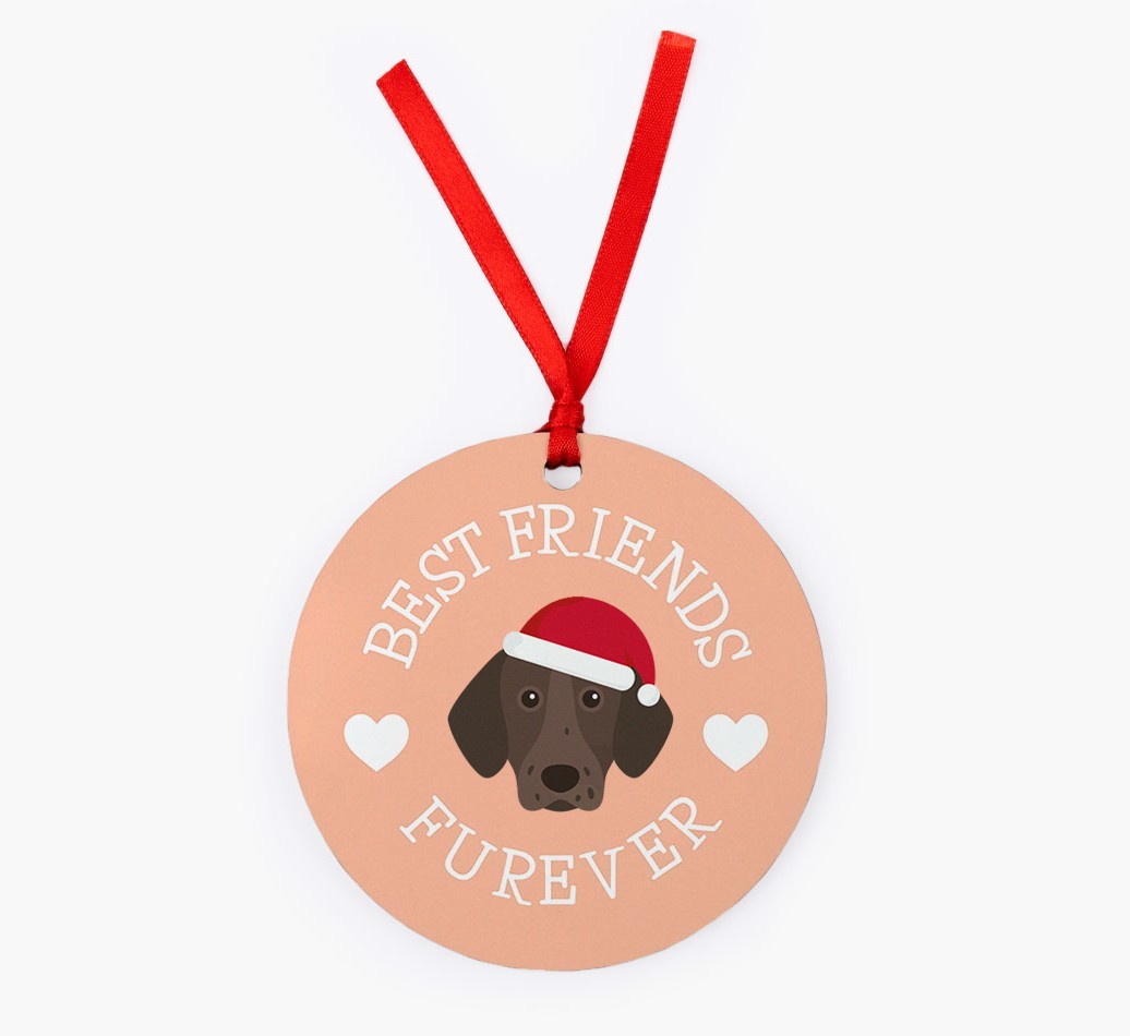 'Best Friends Furever' - Personalized {breedFullName} Christmas Decoration