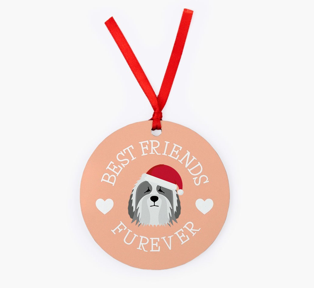 'Best Friends Furever' - Personalized {breedFullName} Christmas Decoration