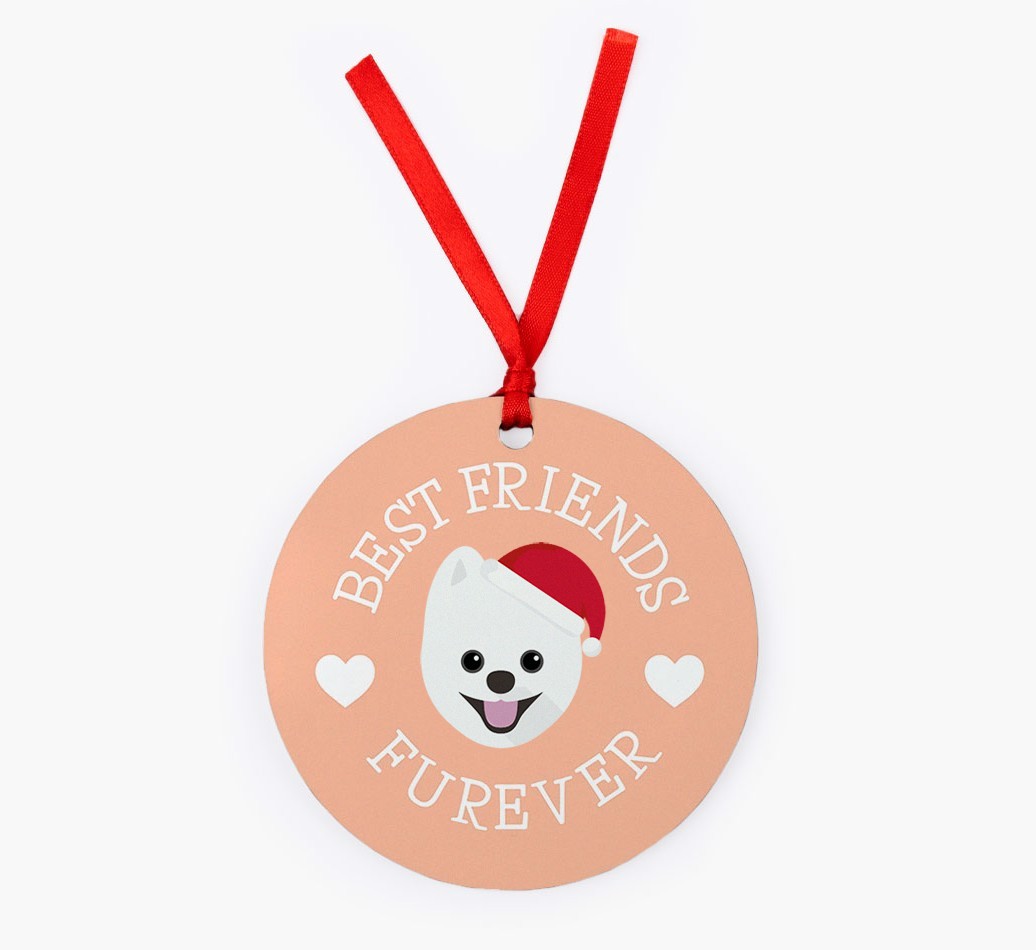 'Best Friends Furever' - Personalized {breedFullName} Christmas Decoration