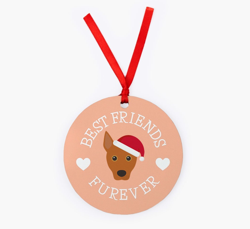 'Best Friends Furever' - Personalized {breedFullName} Christmas Decoration