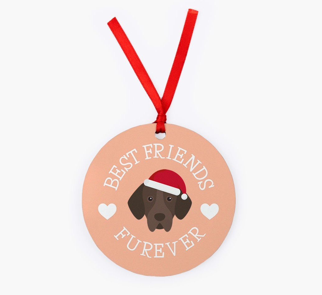 'Best Friends Furever' - Personalized {breedFullName} Christmas Decoration