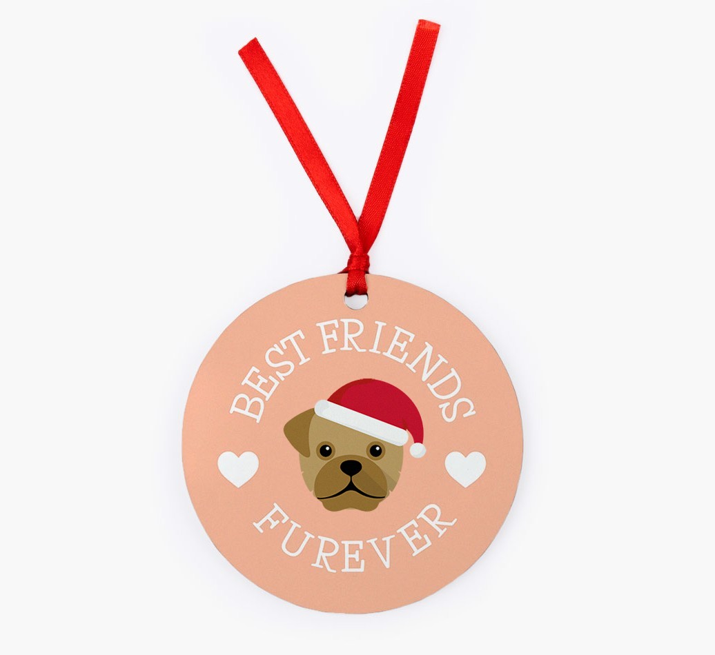 'Best Friends Furever' - Personalized {breedFullName} Christmas Decoration