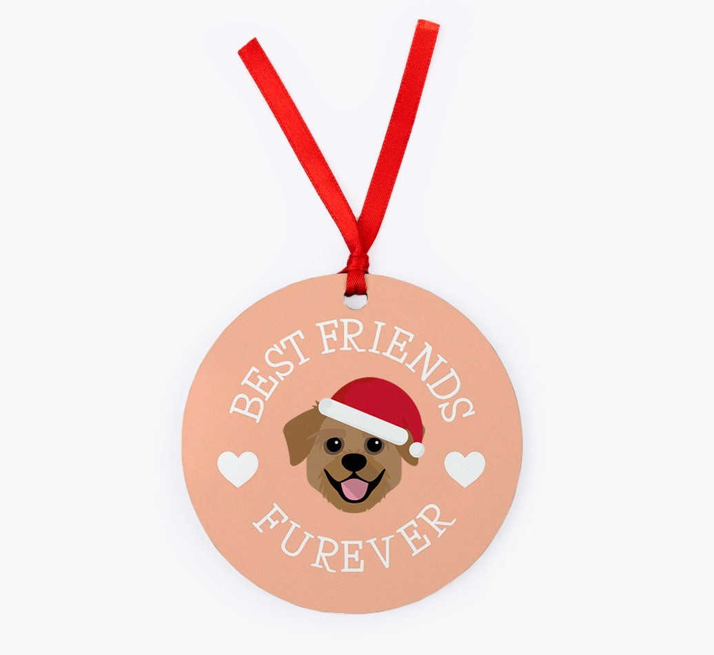 'Best Friends Furever' - Personalized {breedFullName} Christmas Decoration