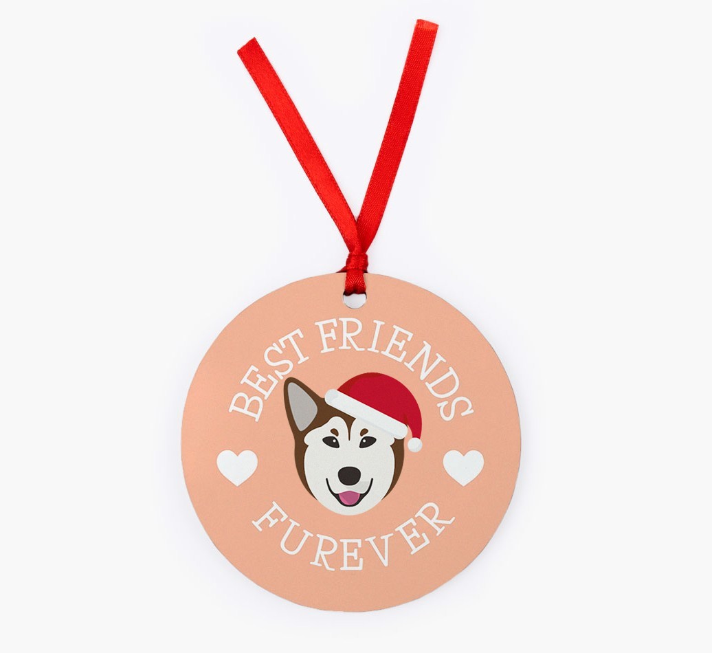 'Best Friends Furever' - Personalized {breedFullName} Christmas Decoration