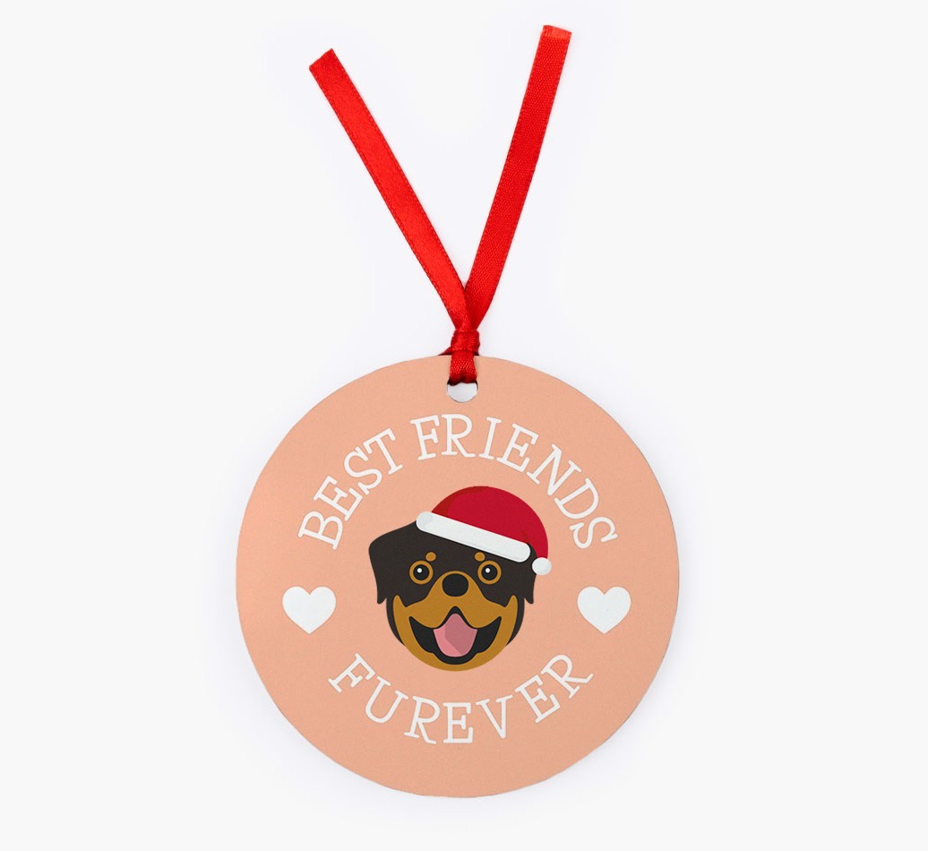 'Best Friends Furever' - Personalized {breedFullName} Christmas Decoration