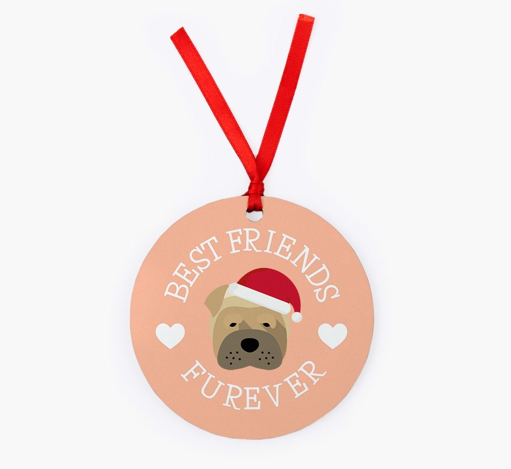 'Best Friends Furever' - {breedFullName} Christmas Decoration