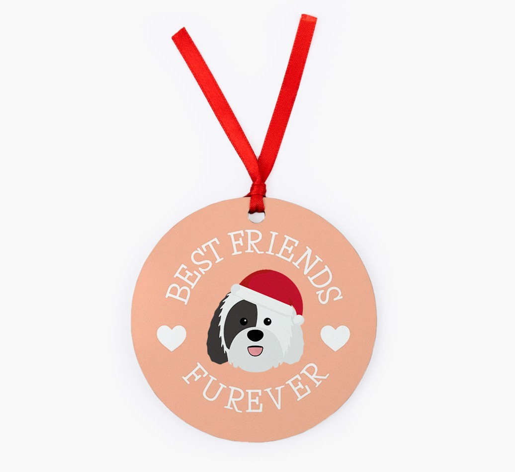 'Best Friends Furever' - Personalized {breedFullName} Christmas Decoration