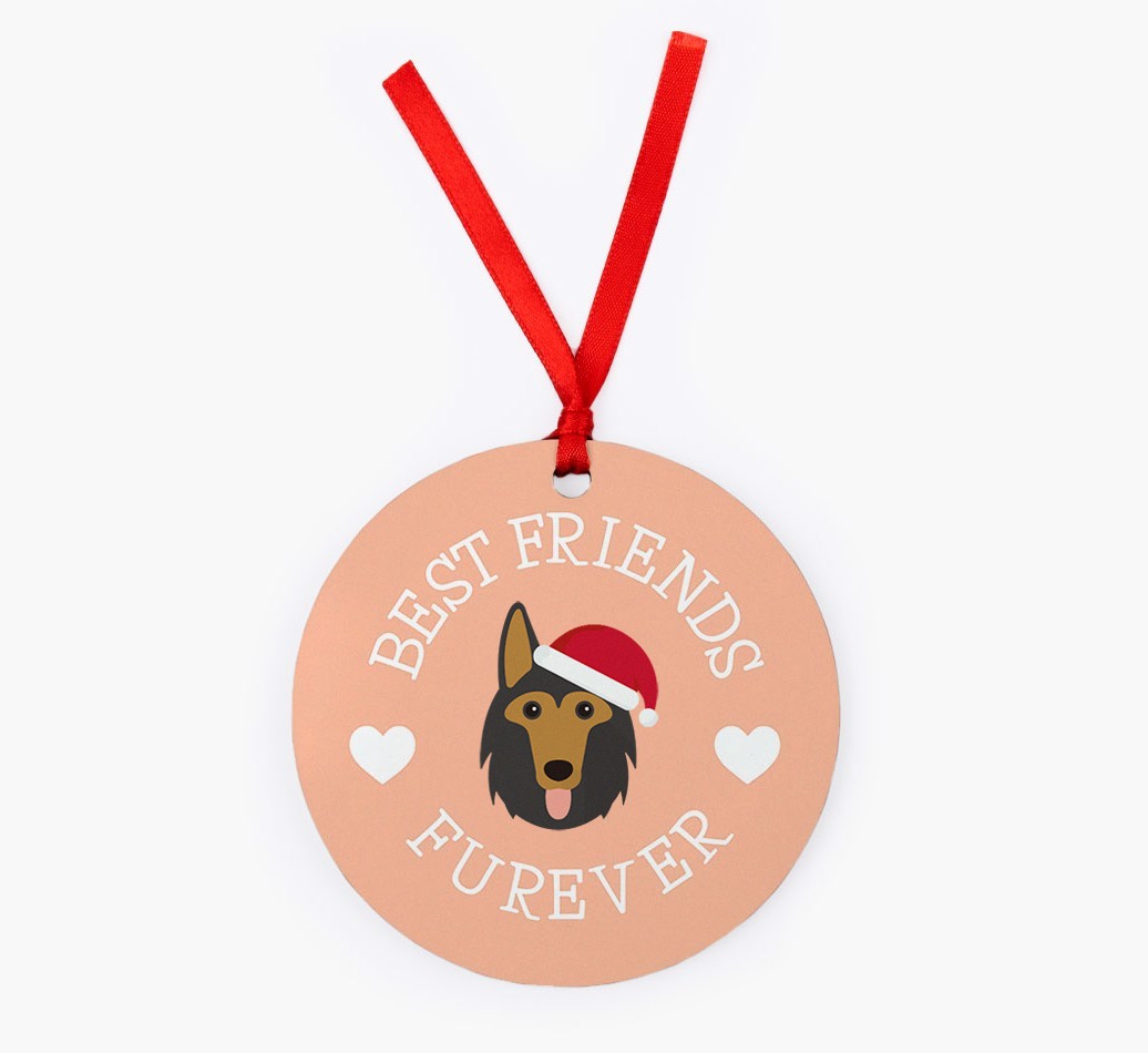 'Best Friends Furever' - Personalized {breedFullName} Christmas Decoration
